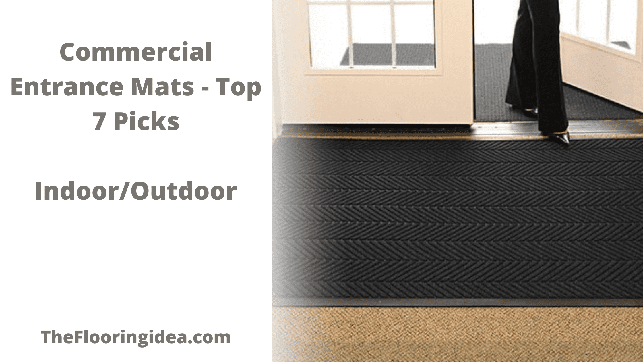for Entranceways and Light to Medium Traffic Areas 3 Width x 5 Length x 5/16 Thickness Brown 3' Width x 5' Length x 5/16 Thickness Superior Manufacturing 130S0035BR Notrax 130 Sabre Decalon Entrance Mat